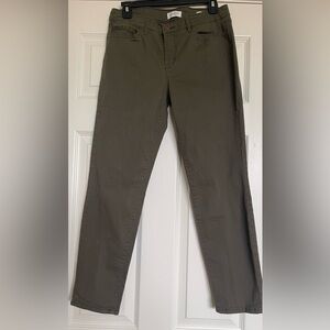 Jessica Simpson Relaxed Skinny Crop Jeans, Olive Green, Size 8/29–Casual & Cool!